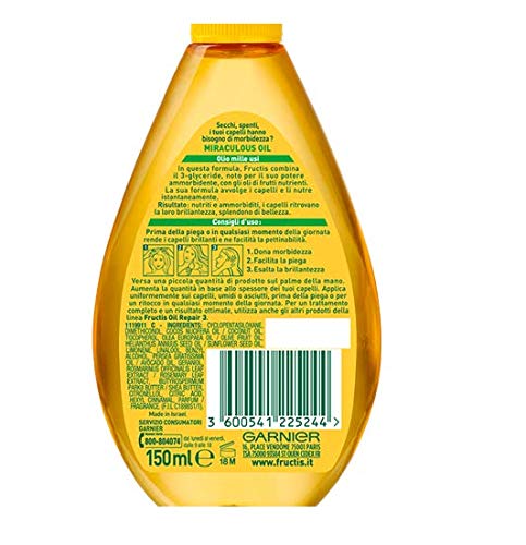 Garnier Fructis Oil Repair 3, dedicado al cabello seco, 150 ml