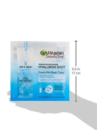 Garnier Hyaluron Shot, Mascarilla antiestrés relajante para la cara - 33 gr