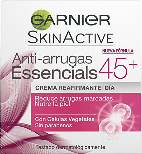 Garnier Skin Active - Essencials, Crema Reafirmante de Día Anti-Arrugas, +45 años - 50 ml