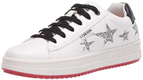 Geox J Rebecca Girl B, Zapatillas para Niñas, Blanco (White C1000), 37 EU