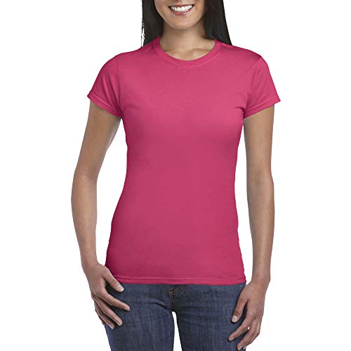 Gildan- Camiseta de manga corta para mujer (2XL/Verde kiwi)