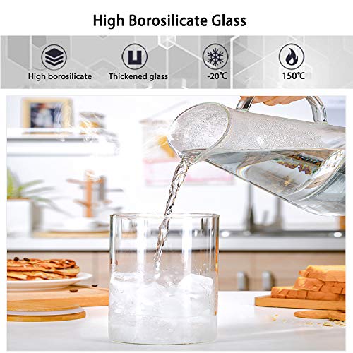 GoMaihe Tarro de Vidrio de Almacenamiento 3 Pcs, Tarros de Cristal para Conservas Envases Cristal Alimentos, Tarro de Granos de Café Recipiente Hermetico Tarros de Cristal con Tapa, 500ml x 2/1000ml