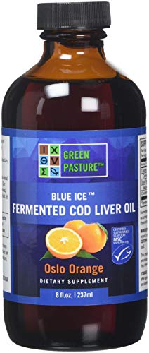 Green Pasture Blue Ice Fermented Cod Liver Oil - Oslo Orange (237ml) by Green Pasture Blue Ice