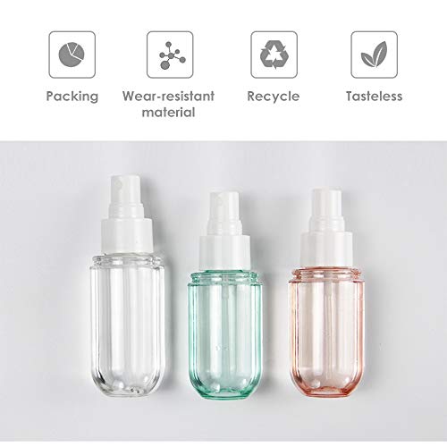 Gresunny 6 Piezas atomizador Spray Botellas de Spray vacias Bote Spray Botella pulverizador de Viaje Recargables portátil para Alcohol Perfume cosméticos 40 ml 60 ml