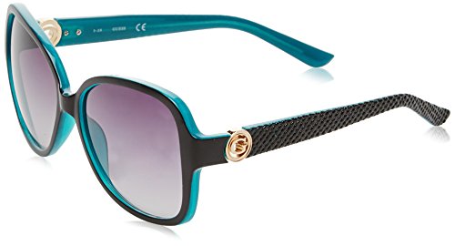 Guess GF0275 Gafas de sol, Negro (Nero/celeste), 58 para Mujer