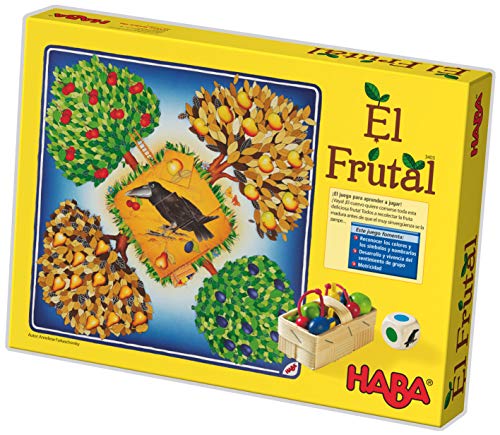 HABA Frutal, ESP (3403), emocionante Dados, con 40 Frutas de Madera y Reglas fáciles de Entender, Popular Juego de Mesa a Partir de 3 años. (HA3403)