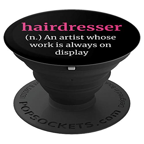 Hairdresser Cosmetologist Graduation Gift Hair Artist Salon PopSockets Agarre y Soporte para Teléfonos y Tabletas