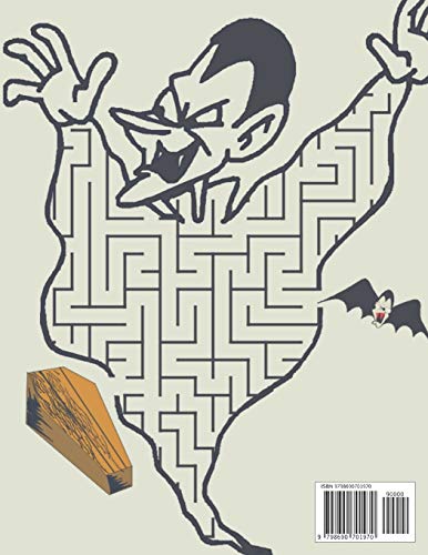 HALLOWEEN MAZES BOOK: New Mazes, Coloring, Dot to Dot, Matching book.8.5 by 11inch pages