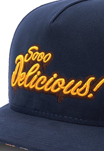 Hands of Gold Hog Soo Delicious Cap Snapback, Azul Marino y MC, Talla única