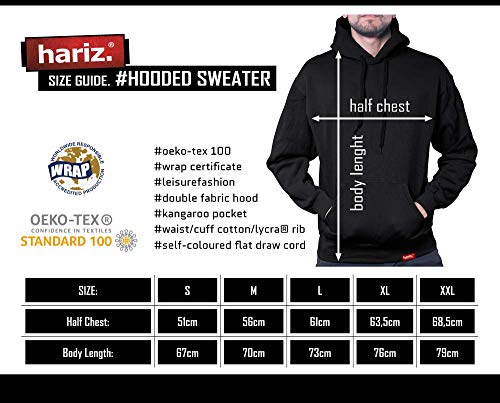 Hariz The Walking Jeck - Sudadera con capucha para hombre, incluye tarjeta de regalo Negro L