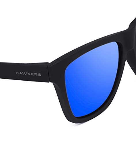 HAWKERS · ONE LS · Rubber Black · Sky · Gafas de sol para hombre y mujer