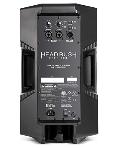 HeadRush FRFR-108 – Monitor Activo de Guitarra con Amplificador de 2000 W de potencia, 8 pulgadas, Rango Completo y Respuesta Plana para modelar efectos de guitarra y procesar amplificaciones