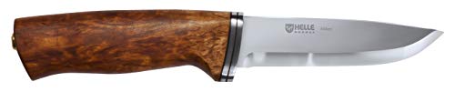 Helle Outdoormesser Alden - Cuchillo de hoja fija, color marrón