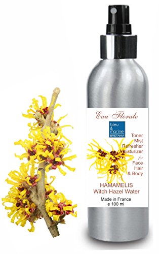 Hidrolato de Hamamelis - Olmo Escocés 100 ml Agua Floral - Tónico para Piel Grasa Piel con Imperfecciones Piel Normal Piel con Acné