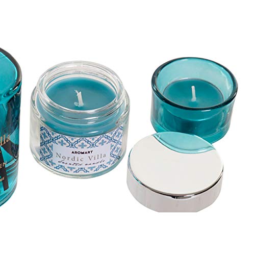 Hogar y Mas Difusor de Aroma de Varillas 80ml y 2 Velas Set 3 6X6X9cm - A