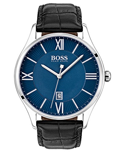 Hugo BOSS Reloj Analógico para Hombre de Cuarzo con Correa en Cuero 1513553