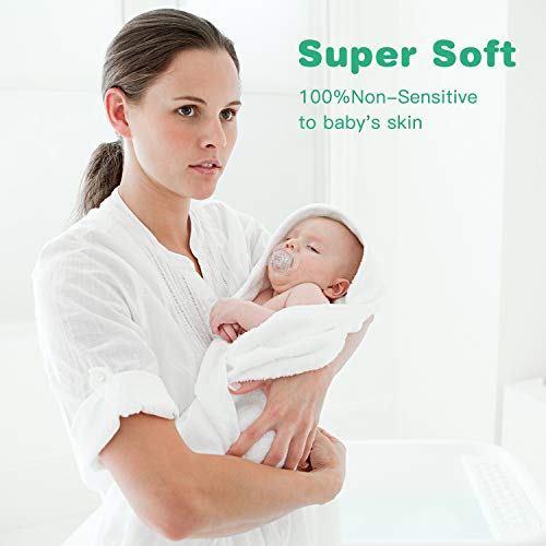 HyAdierTech Baby Toalla con Capucha, Toalla de Baño Bebé, Capa de Baño Bebé Infantil, Toalla Bebe Recien Nacido, Ultra Suave Hipoalergénica de Bambú Orgánico Super Absorbente