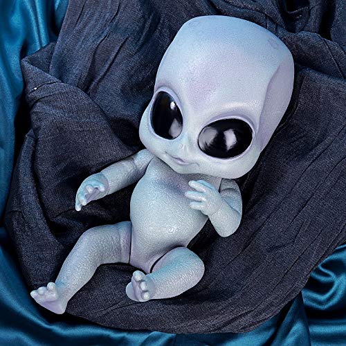 iCradle Muñeca Reborn Magic 14 Pulgadas Reborn Alien Baby Dolls Pintura Detallada de Vinilo a Mano Looks Muñeca de la Vida Real para niños