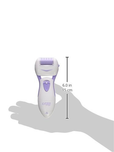 ID Italian Design - Lima Electrica para Pies Inalambrica con Pilas, Elimina las durezas y callosidades