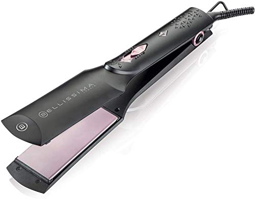 Imetec Bellissima B26 100 - Plancha de Pelo Largo o Difícil de Regular, Tamaño Placas Extra Grande, Revestimiento Cerámico, Efecto Liso y Brillante en una Sola Pasada