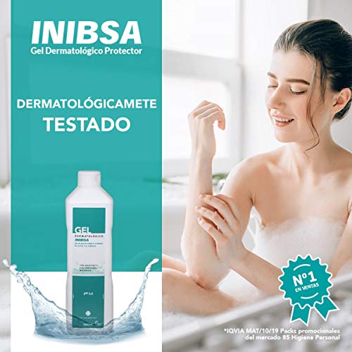 INIBSA gel de ducha dermatológico con colágeno y lipo proteínas bote 1 lt