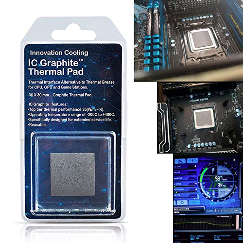 Innovation Cooling LLC IC - Almohadilla térmica de Grafito 30 X 30