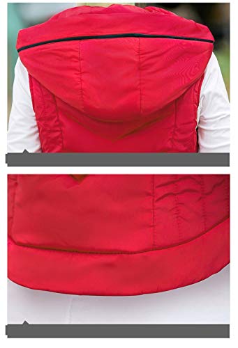 Invierno Chaleco，Chaleco De Plumón Chaleco Rojo Elegante Para Mujer Espesar Calentador Chaleco Delgado Chaqueta Invierno Casual Trabajo Deportivo Viaje Al Aire Libre Chaleco Acolchado Puffer Abrig