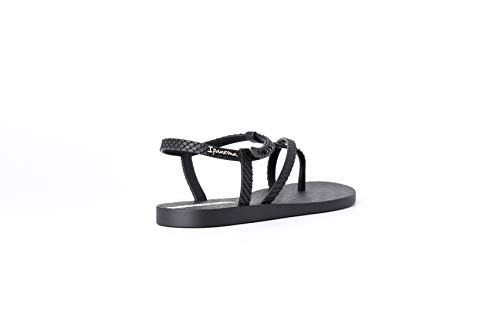 Ipanema Class Wish Fem, Sandalias Planas para Mujer, Negro, 41/42 EU