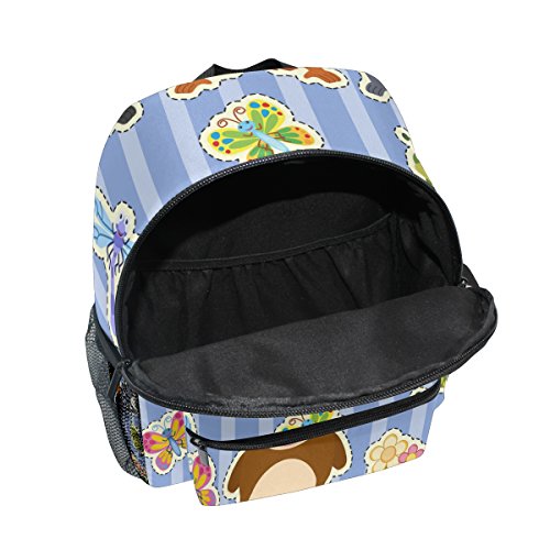 ISAOA Niño 3D caballo marrón niños mochilas Kinder preescolar niño niños/niñas mochila mochilas lindo (negro)