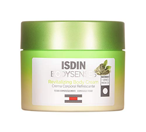 ISDIN BodySenses Crema Corporal, Gama Revitalizante con Te Matcha, Hidrata tu piel de sensaciones - 250ml