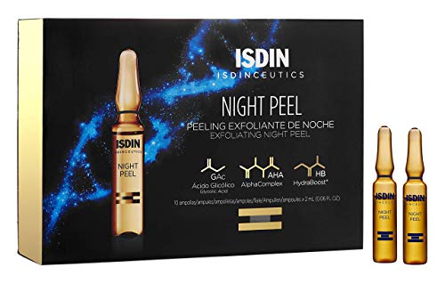 Isdin Isdinceutics Night Peel | Peeling Exfoliante facial de Noche, Promueve la Renovación Celular Monodosis 30 x 2ml, 60 ml