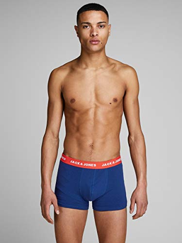 Jack & Jones JacLee Trunks 5 Pack Bóxer, Azul (Surf The Web Detail: Surft The Web/Estate Blue/Blue Jewel), X-Large (Pack de 5) para Hombre