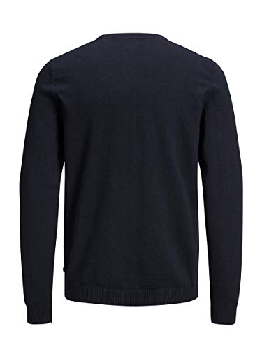 Jack & Jones Jjebasic Knit Crew Neck Noos suéter, Azul (Navy Blazer), Large para Hombre