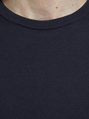 Jack & Jones Jjebasic Knit Crew Neck Noos suéter, Azul (Navy Blazer), Large para Hombre