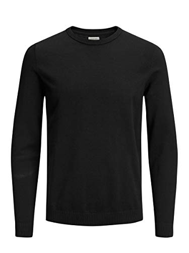 Jack & Jones Jjebasic Knit Crew Neck Noos suéter, Negro (Navy Blazer), XX-Large para Hombre