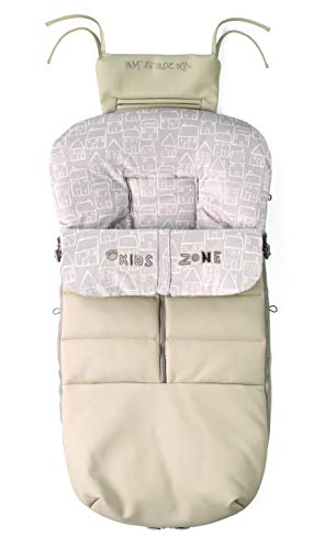 Jané Saco para silla Nest Plus, Interior Polar, Impermeable, Universal, con Cremallera, Color Granola Polipiel