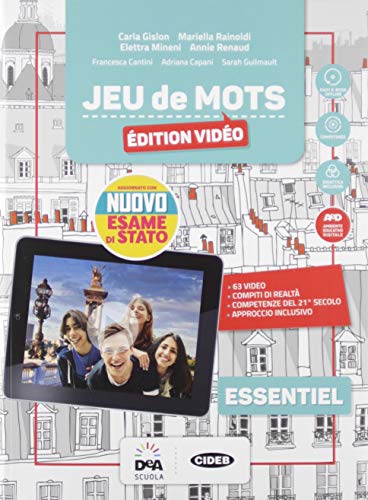 Jeu de mots essentiel. Edition vidéo. Livre de l'élève et cahier. Per la Scuola media. Con e-book. Con espansione online. Con 2 libri: Jeu de ... CD-Audio: CD Audio formato MP3. Con DVD-ROM