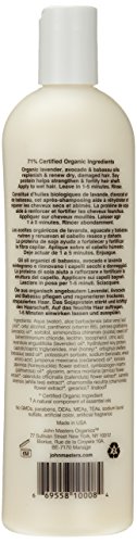 John Masters Organics lavanda y aguacate acondicionador intensivo, enjuague, 473 ml