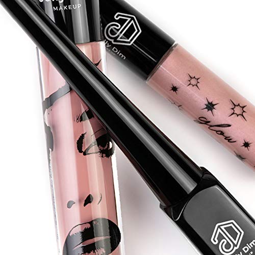 Jolly Dim Makeup - Set Rose Gold: Eyeliner Black. Brillo de labios Peachy Pink 4. Dúo para ojos e iluminador Rose Gold 4. Crea el look completo