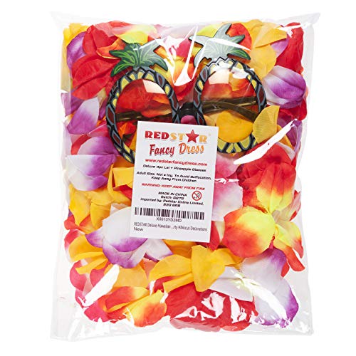 Juego de 6 piezas hawaiano hula falda de hierba con guirnaldas Lei y gafas de piña elegido de paja o multifalda verano Hawaii Beach Tropical Fancy Dress Party Costume