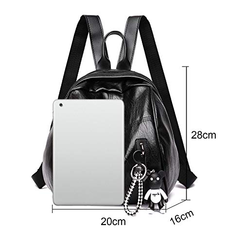 Jywmsc Elegante Bolso Mochila Bolsa de Ordenador Portátil para Mujeres Viajar Mochila para Ni?as Mochila Escolar con Lindo Colgante de Dibujos Animados