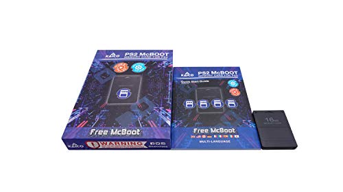 Kaico Free Mcboot 16MB PS2 Memory Card Running FMCB PS2 Mcboot 1.966 for Sony Playstation 2 - FMCB Free Mcboot Your PS2 - Plug and Play - Playstation 2 CFW McBoot 1.966