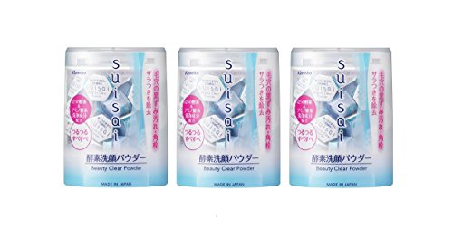 Kanebo Japan suisai Beauty Clear Enzyme Cleansing Powder (32 cubes) ÃƒÂ—3boxes by Suisai