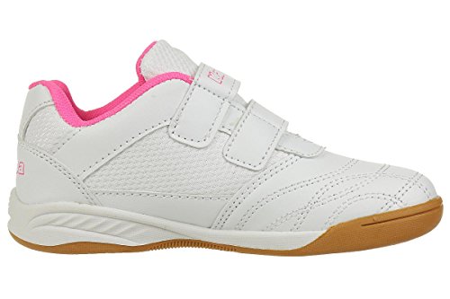 Kappa Kickoff, Zapatillas de Deporte Interior para Niñas, Blanco (White/L´Pink 1027), 35 EU