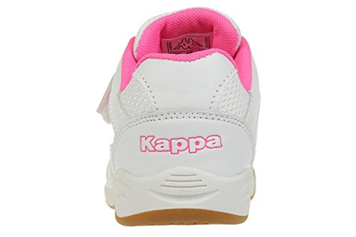 Kappa Kickoff, Zapatillas de Deporte Interior para Niñas, Blanco (White/L´Pink 1027), 35 EU