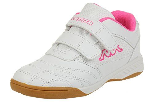 Kappa Kickoff, Zapatillas de Deporte Interior para Niñas, Blanco (White/L´Pink 1027), 35 EU