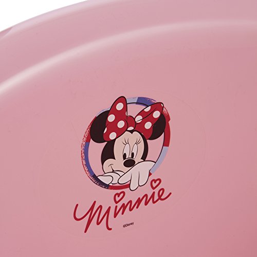 keeeper Bañera Ergonómica con Tapón Minnie, De 0 a 12 Meses, 84 cm, Maria, Rosa