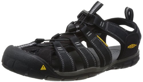 Keen CLEARWATER CNX M-RAVEN /BURNT HENNA - Sandalias de material sintético hombre, Black-Gargoyle, 42.5