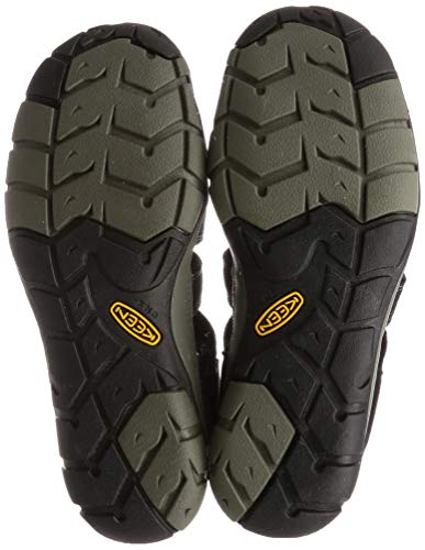 Keen CLEARWATER CNX M-RAVEN /BURNT HENNA - Sandalias de material sintético hombre, Black-Gargoyle, 42.5