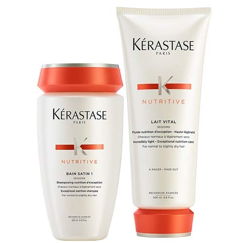 Kerastase Nutritive Lait Vital + Bain Satin 1 - Champú y acondicionador para cabello